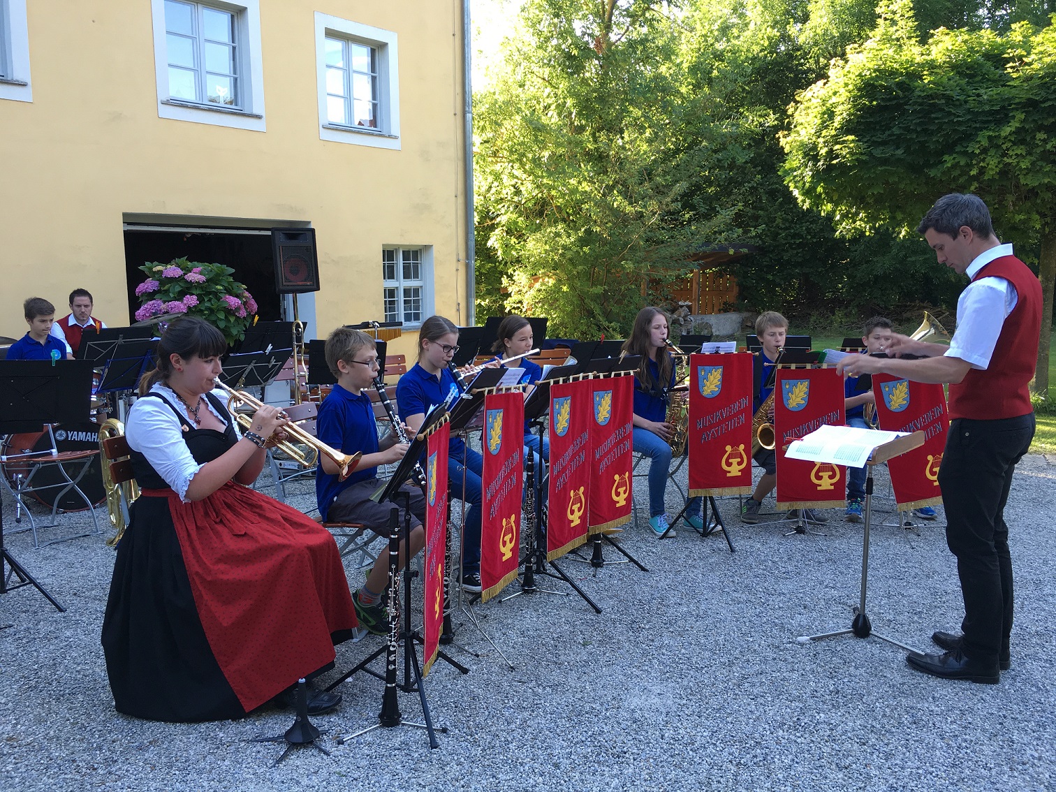 Auftritt der Jugendkapelle des Musikvereins Aystetten